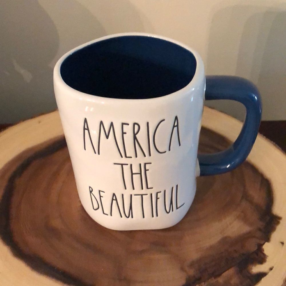 nwot Rae Dunn American The Beautiful mug.